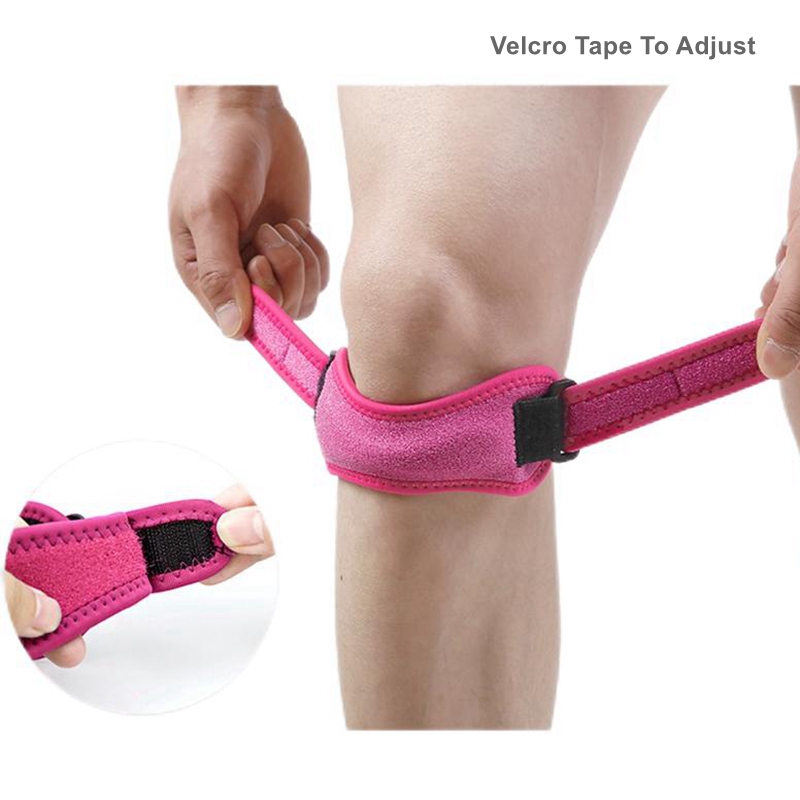 Ginocchiere per dolore al ginocchio, cinghia di supporto per ginocchio rotuleo, fascia stabilizzatrice tendine rotuleo regolabile per ginocchio di saltatori, tendinite, basket, corsa, escursionismo,