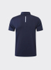 Polo casual con risvolto elasticizzato medio e bottoni