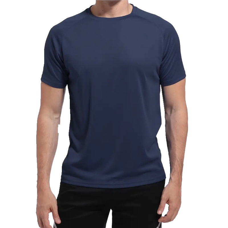 メンズ ソリッドカラー 速乾 Tシャツ ストレッチ ルーズ Tシャツ