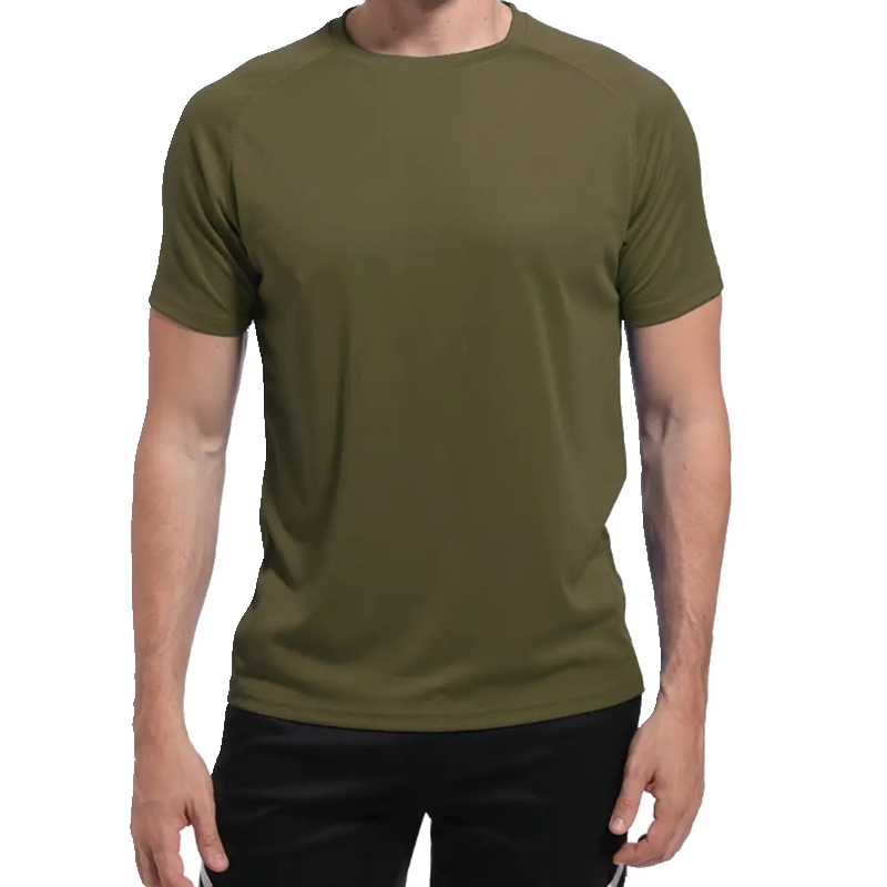 メンズ ソリッドカラー 速乾 Tシャツ ストレッチ ルーズ Tシャツ