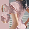 Zomersport sneldrogende, ademende yoga-T-shirts voor dames met korte mouwen 